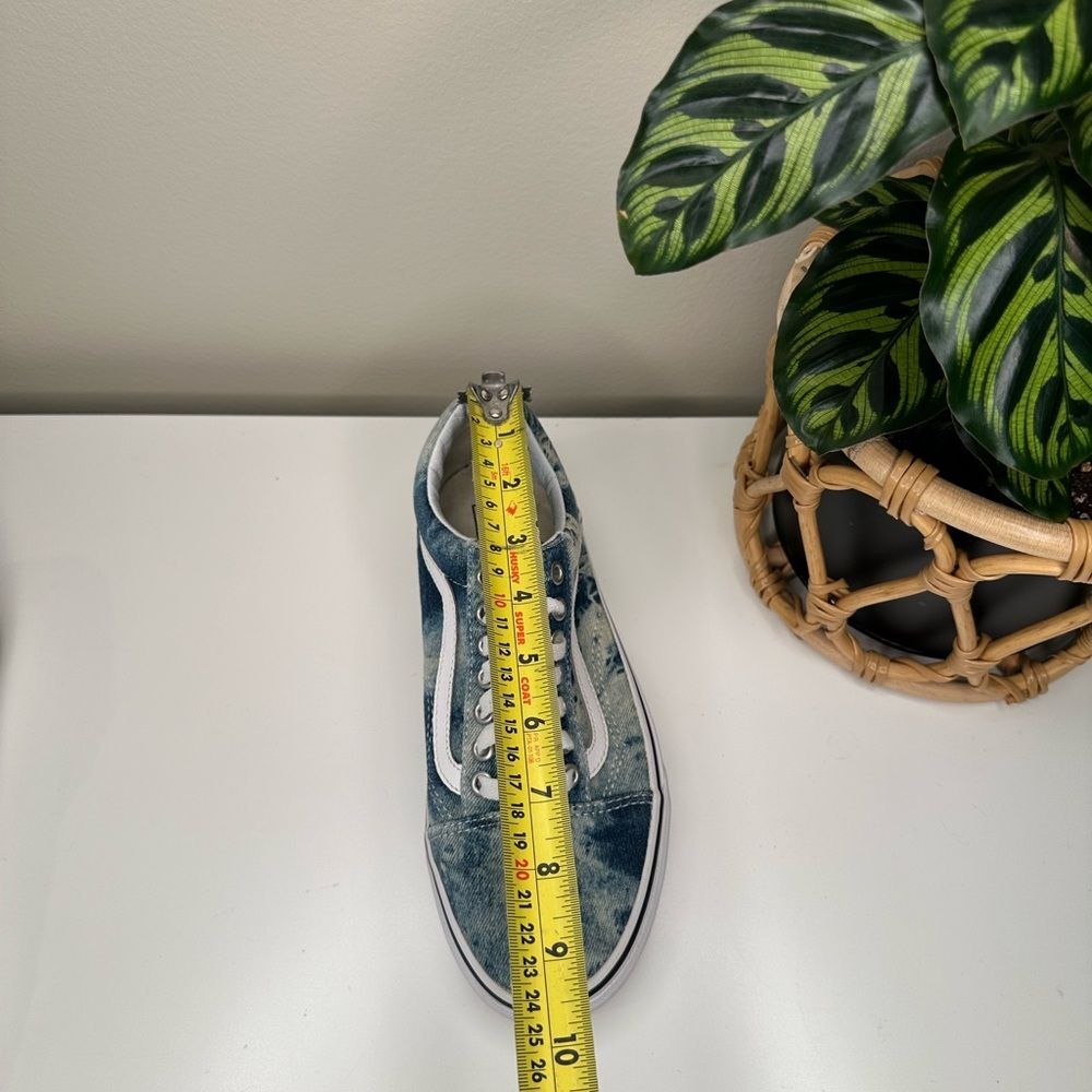 Vans Off The Wall Low 500714 Sneakers Acid Wash Denim Unisex, Woman 8.5/ Men 6.5 - Picture 11 of 12